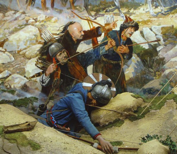 “METEHAN” Dioraması fragmanı. 500×1000. Tuval üzeri yağlıboya. 2008