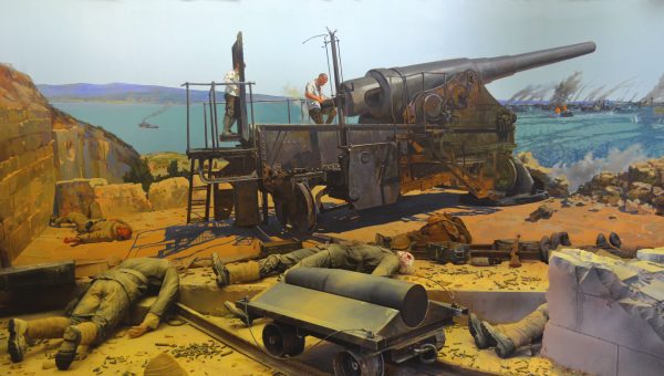 “ÇANAKKALE” Dioraması fragmanı. 350×5300. Tuval üzeri yağlıboya. 2013