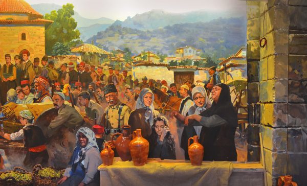 “ÇANAKKALE” Dioraması fragmanı. 350×5300. Tuval üzeri yağlıboya. 2013