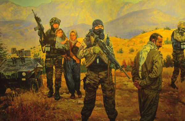 “ZAFER” Dioraması fragmanı. 350×550. Tuval üzeri yağlıboya. 2013