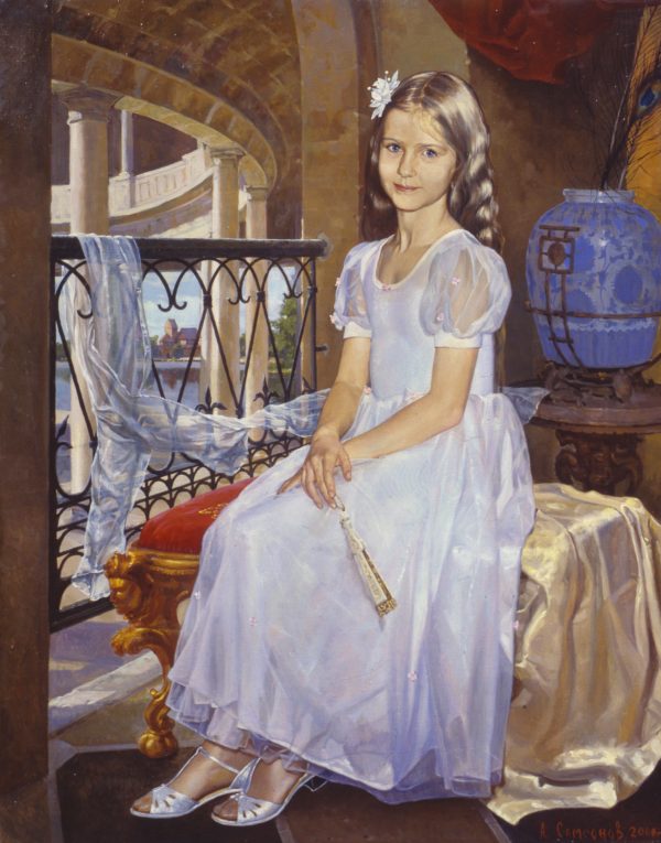 “ESİNTİ” OLYA’NIN Portresi. Tuval üzeri yağlıboya. 2000