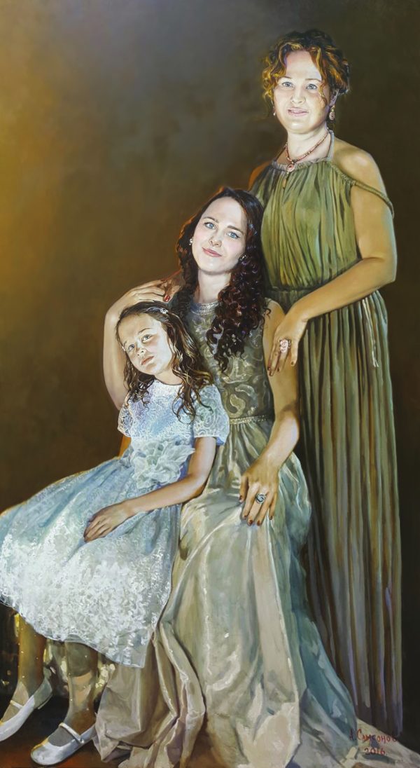 OLGA. ANNA. ANASTASIA. Tuval üzeri yağlıboya. 2016