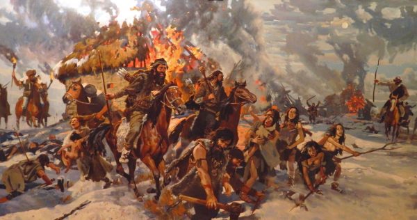 “SALDIRI” Tablosu. 130X250. Tuval üzeri yağlıboya. 2012