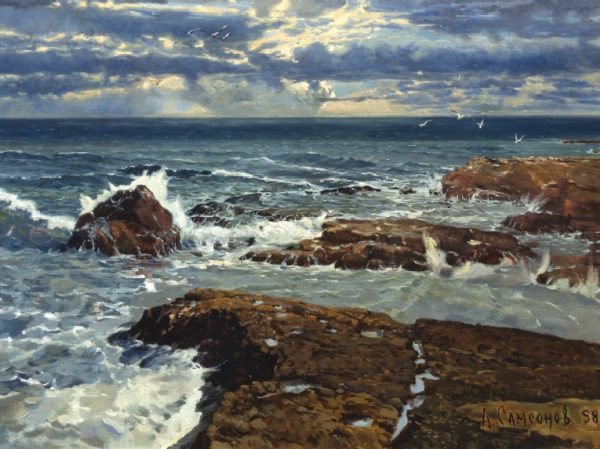 “KAYALAR” Tuval üzeri yağlıboya. 1998