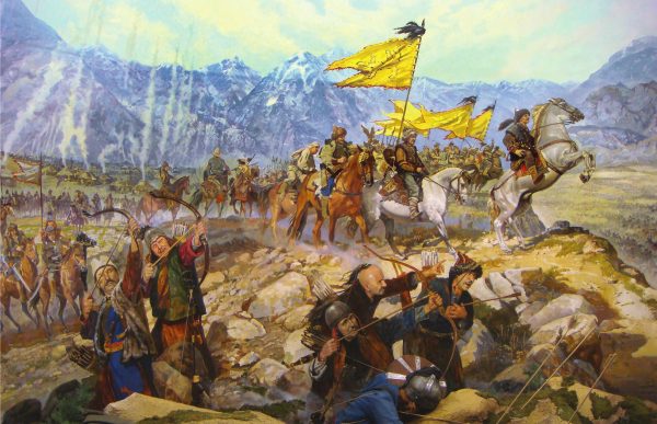 “METEHAN” Dioraması fragmanı. 500×1000. Tuval üzeri yağlıboya. 2008