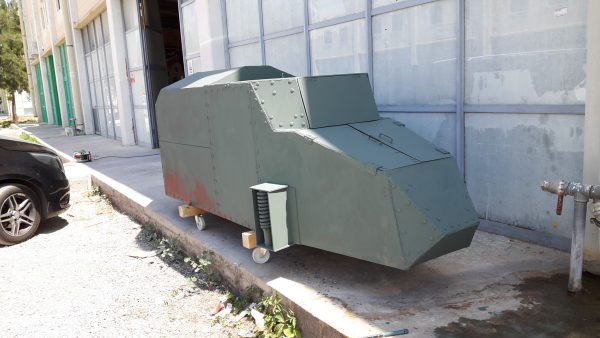 14 c maket kısmı için imitasyon FT-17 tank yapımı