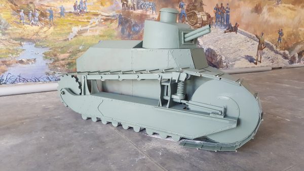 14 d maket kısmı için imitasyon FT-17 tank yapımı