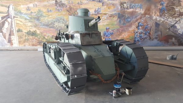 14 g maket kısmı için imitasyon FT-17 tank yapımı